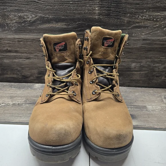Red Wing King Toe Boots Men's 14D Brown Waterproof Non Metallic Composite Toe